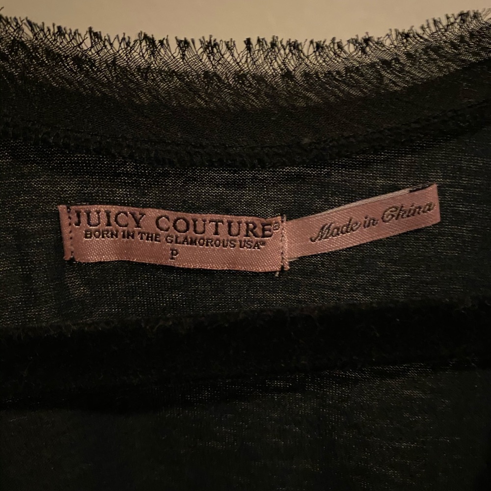 Black juicy tank top